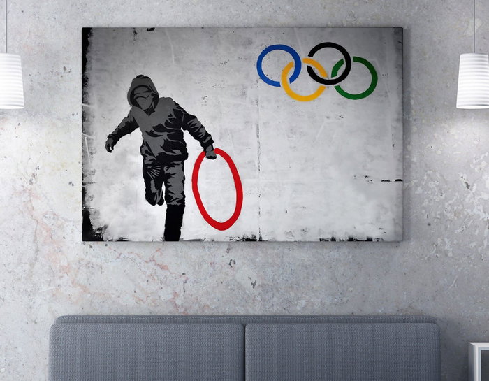 Wallity Lienzo Decorativo Banksy WY118 (70 x 100 cm) Wallity Lienzo Decorativo Banksy WY118 (70 x 100 cm)